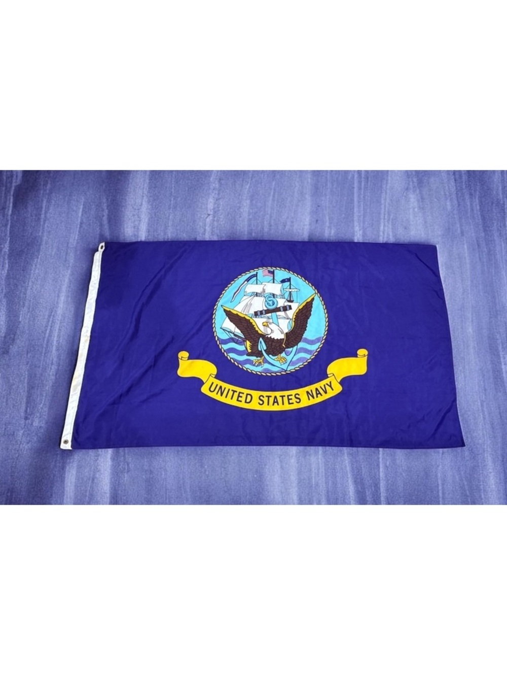 United States Navy Flag with Eagle and Ship Emblem 3 x 5